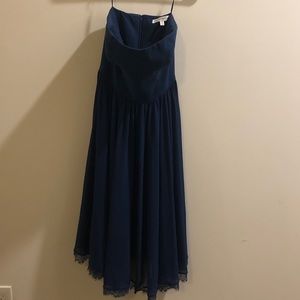 Dress the Population Navy Blue Midi Dress